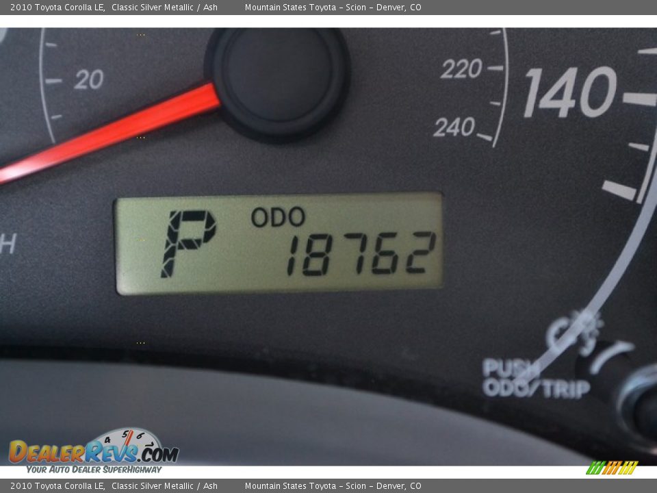 2010 Toyota Corolla LE Classic Silver Metallic / Ash Photo #26