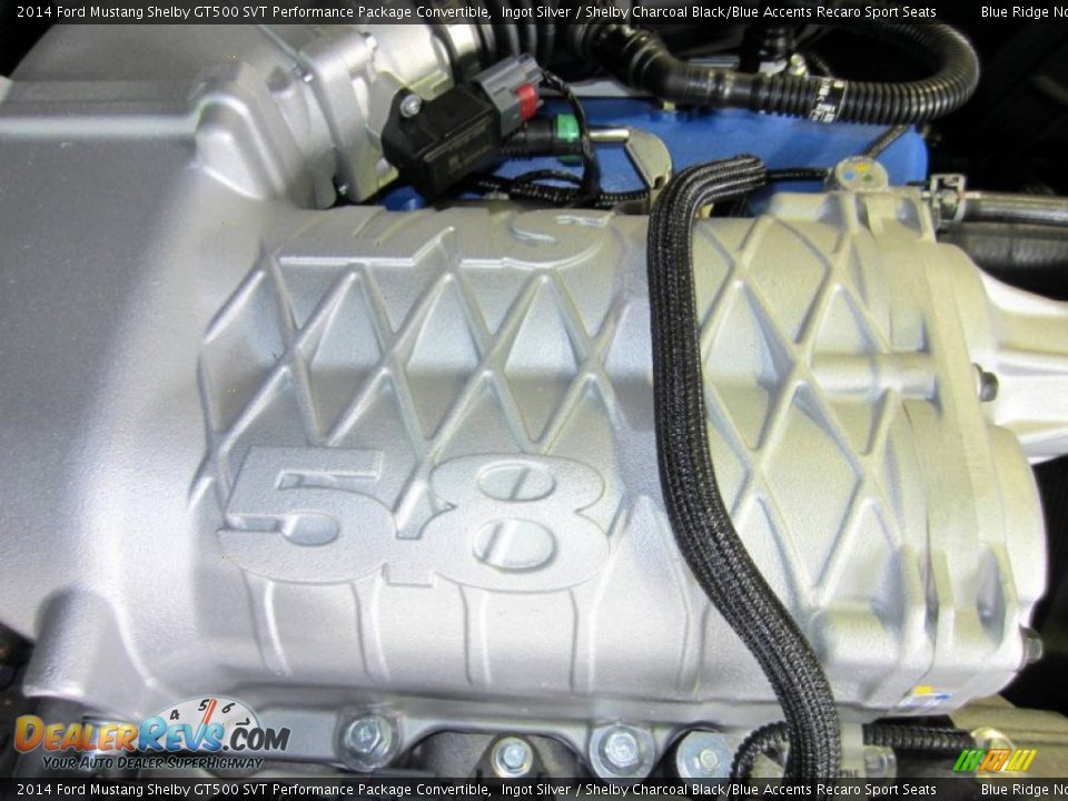 2014 Ford Mustang Shelby GT500 SVT Performance Package Convertible 5.8 Liter SVT Supercharged DOHC 32-Valve Ti-VCT V8 Engine Photo #15