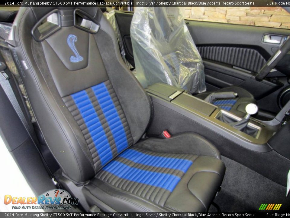 Front Seat of 2014 Ford Mustang Shelby GT500 SVT Performance Package Convertible Photo #21