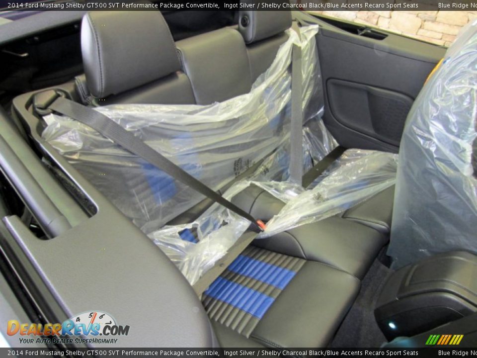 Rear Seat of 2014 Ford Mustang Shelby GT500 SVT Performance Package Convertible Photo #22