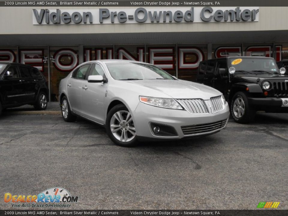 2009 Lincoln MKS AWD Sedan Brilliant Silver Metallic / Cashmere Photo #1