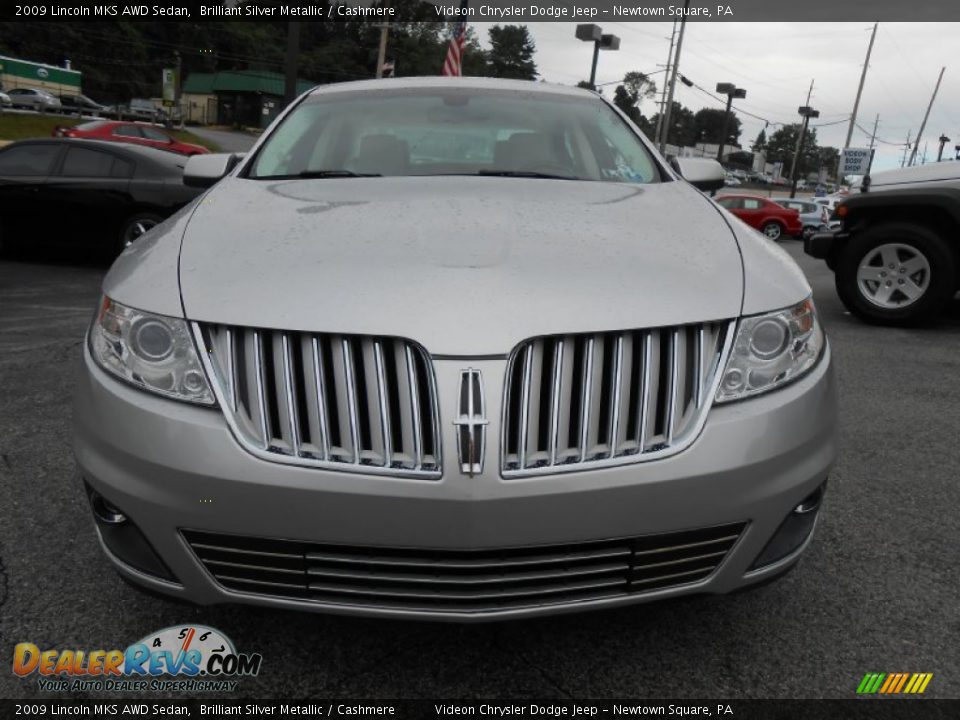 2009 Lincoln MKS AWD Sedan Brilliant Silver Metallic / Cashmere Photo #2