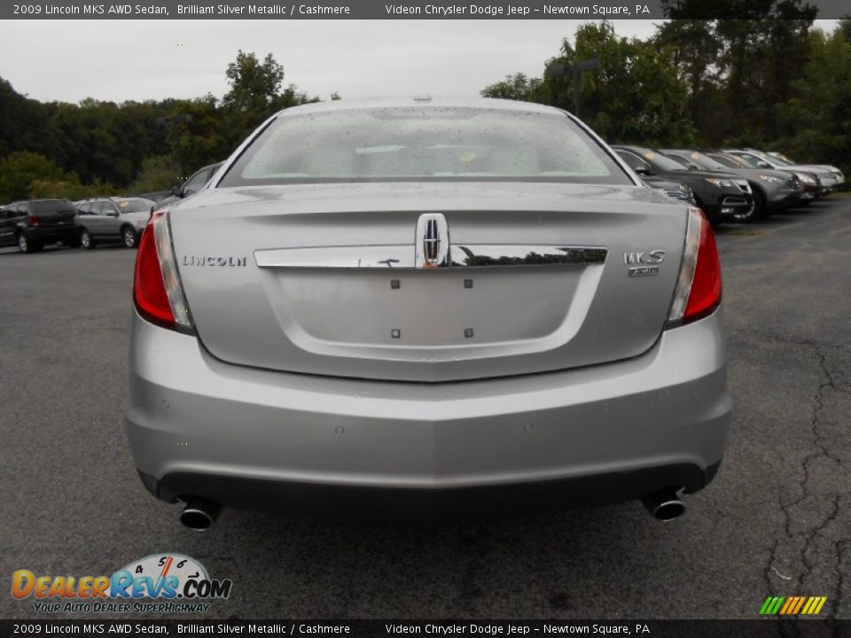 2009 Lincoln MKS AWD Sedan Brilliant Silver Metallic / Cashmere Photo #6