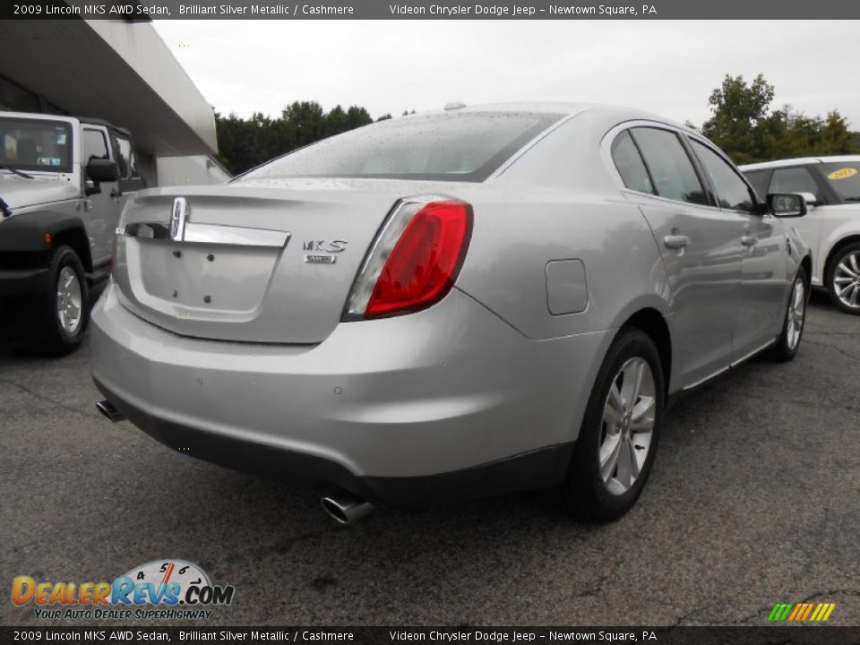 2009 Lincoln MKS AWD Sedan Brilliant Silver Metallic / Cashmere Photo #7