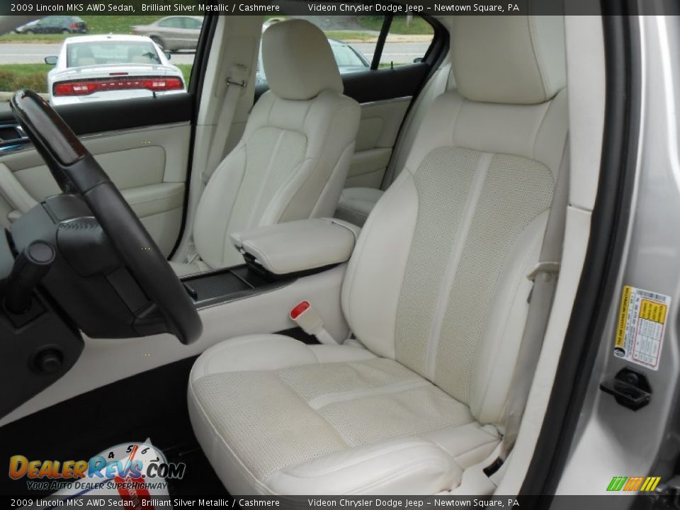 2009 Lincoln MKS AWD Sedan Brilliant Silver Metallic / Cashmere Photo #11