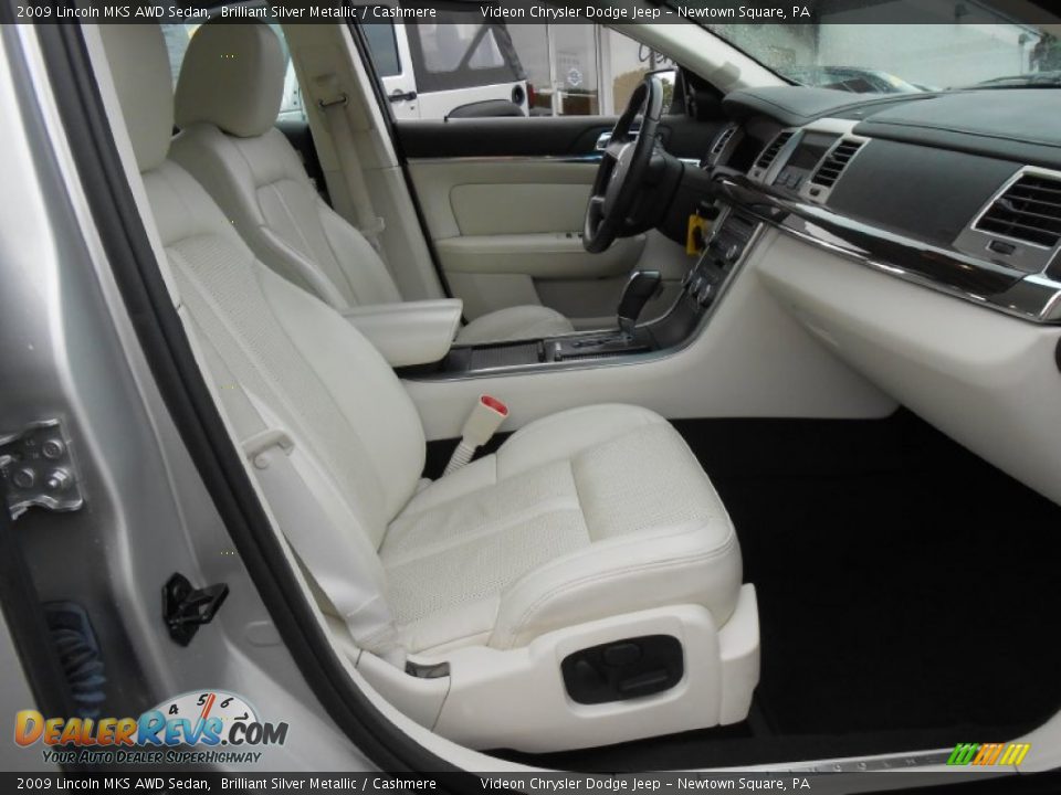 2009 Lincoln MKS AWD Sedan Brilliant Silver Metallic / Cashmere Photo #13