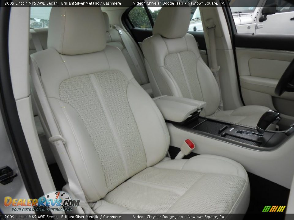 2009 Lincoln MKS AWD Sedan Brilliant Silver Metallic / Cashmere Photo #14