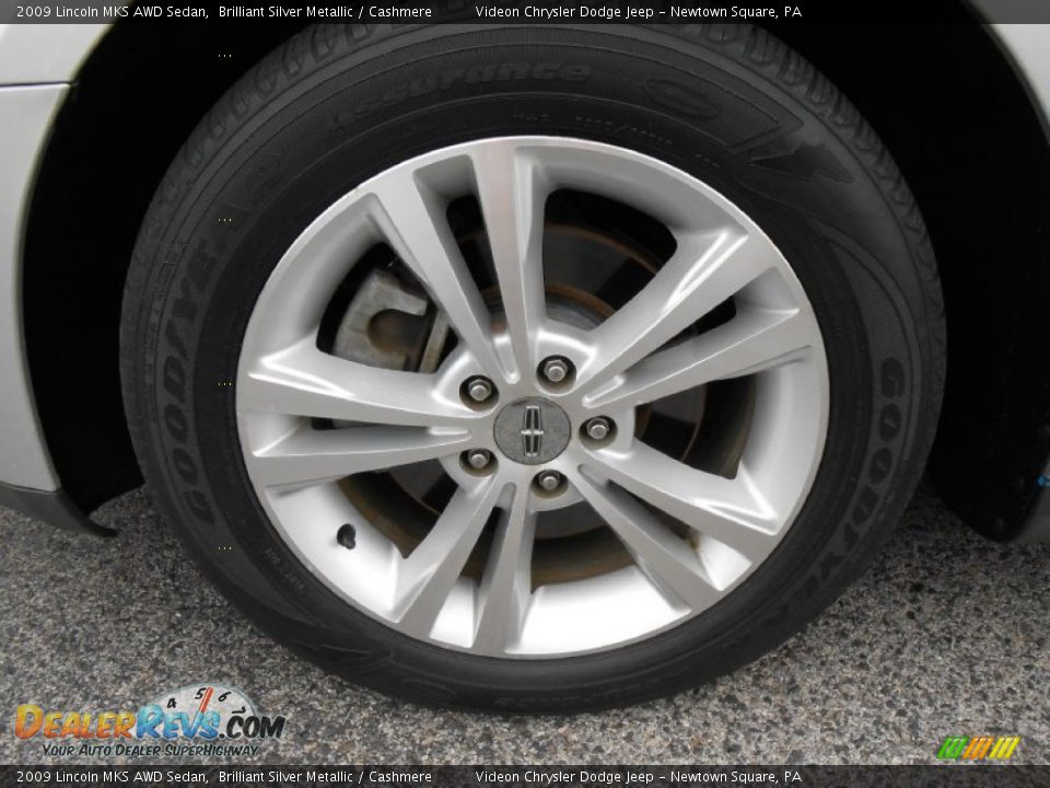 2009 Lincoln MKS AWD Sedan Brilliant Silver Metallic / Cashmere Photo #21