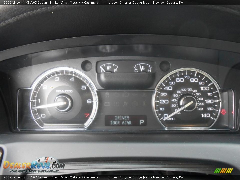 2009 Lincoln MKS AWD Sedan Brilliant Silver Metallic / Cashmere Photo #25