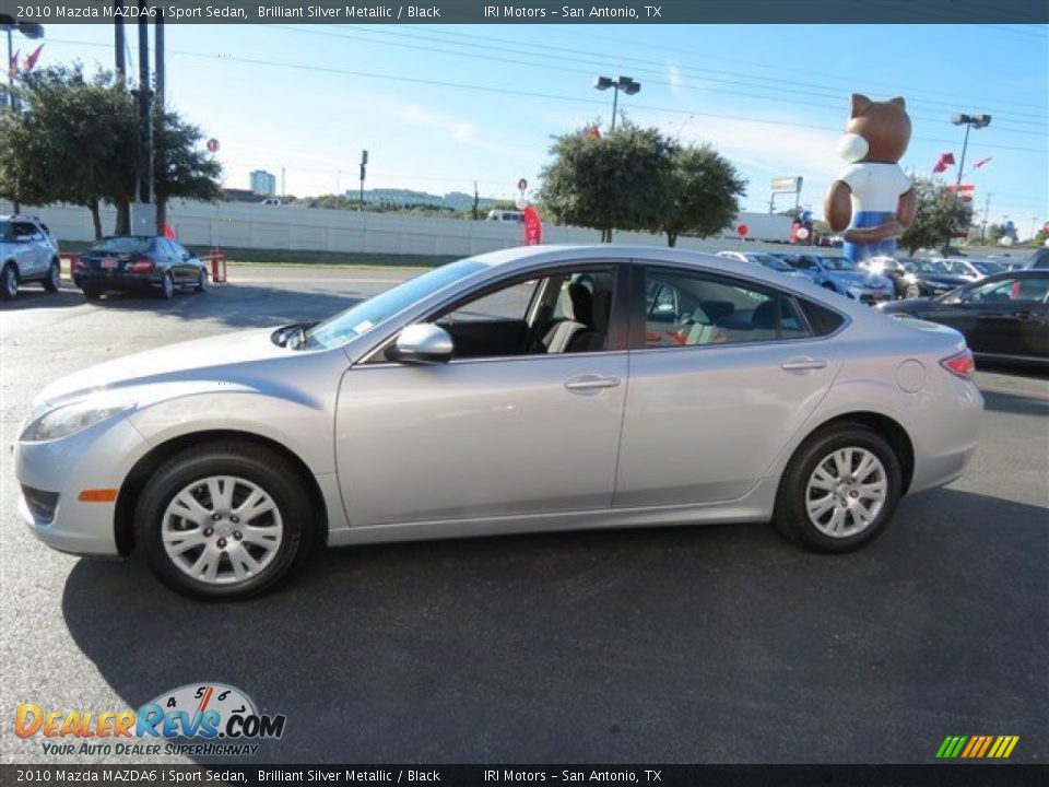 2010 Mazda MAZDA6 i Sport Sedan Brilliant Silver Metallic / Black Photo #4