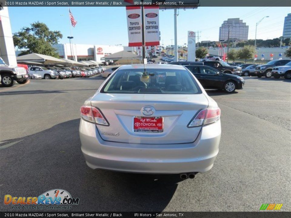 2010 Mazda MAZDA6 i Sport Sedan Brilliant Silver Metallic / Black Photo #6