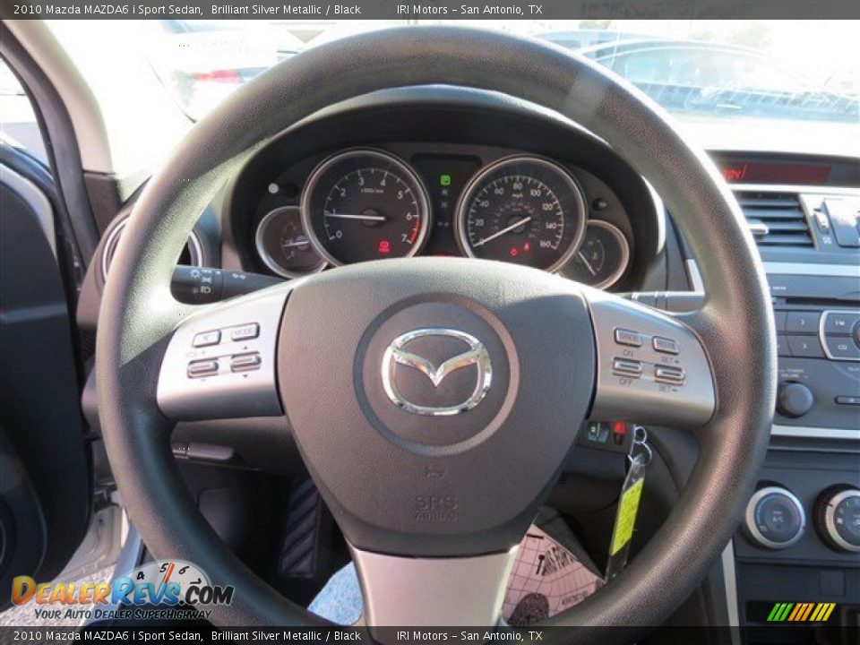 2010 Mazda MAZDA6 i Sport Sedan Brilliant Silver Metallic / Black Photo #17