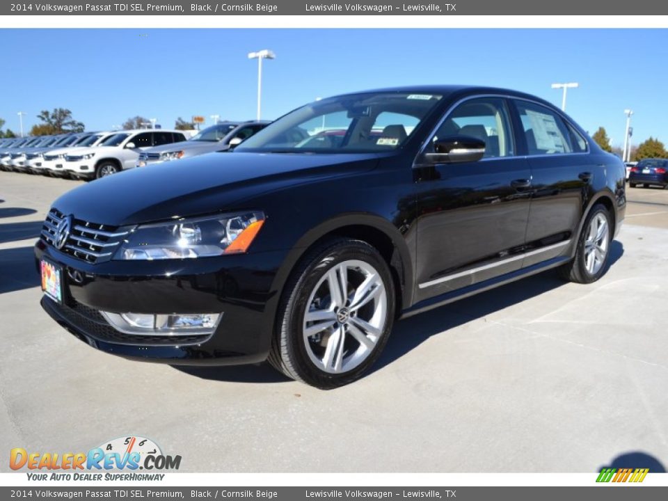 2014 Volkswagen Passat TDI SEL Premium Black / Cornsilk Beige Photo #1