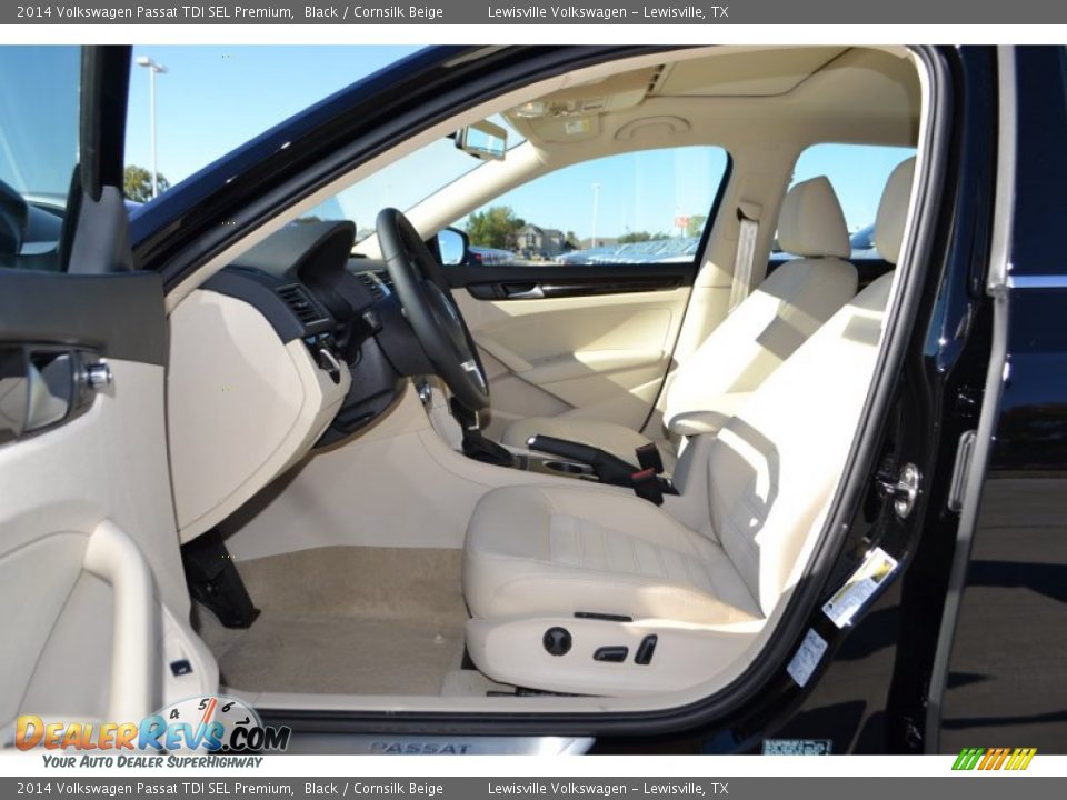 2014 Volkswagen Passat TDI SEL Premium Black / Cornsilk Beige Photo #3