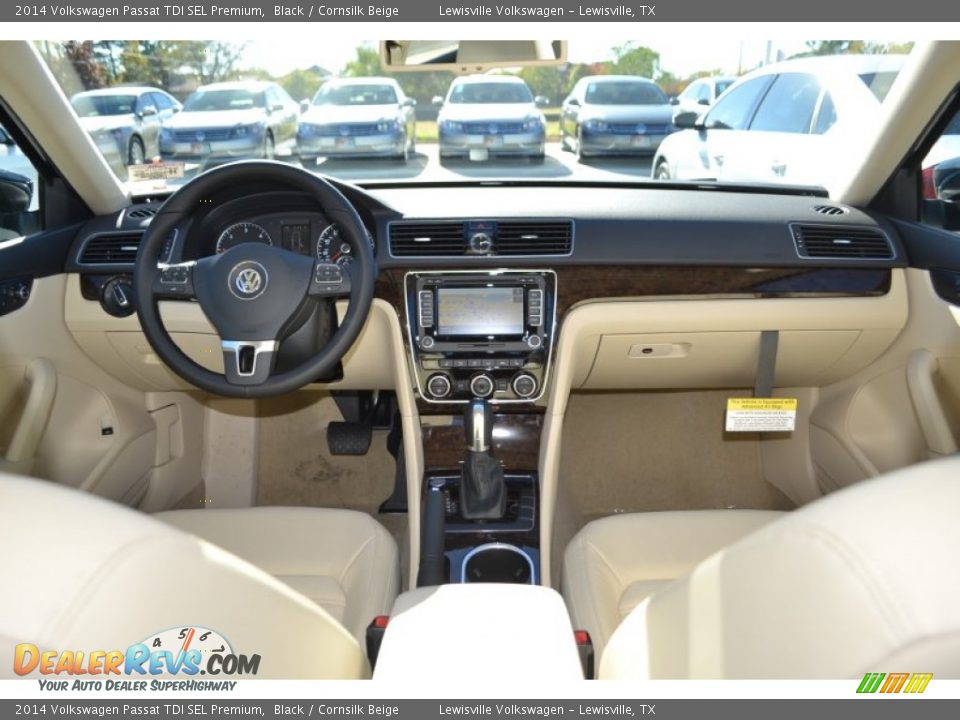 2014 Volkswagen Passat TDI SEL Premium Black / Cornsilk Beige Photo #5
