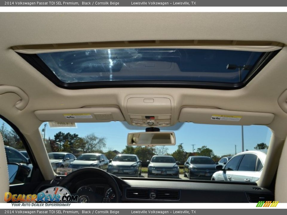 2014 Volkswagen Passat TDI SEL Premium Black / Cornsilk Beige Photo #6