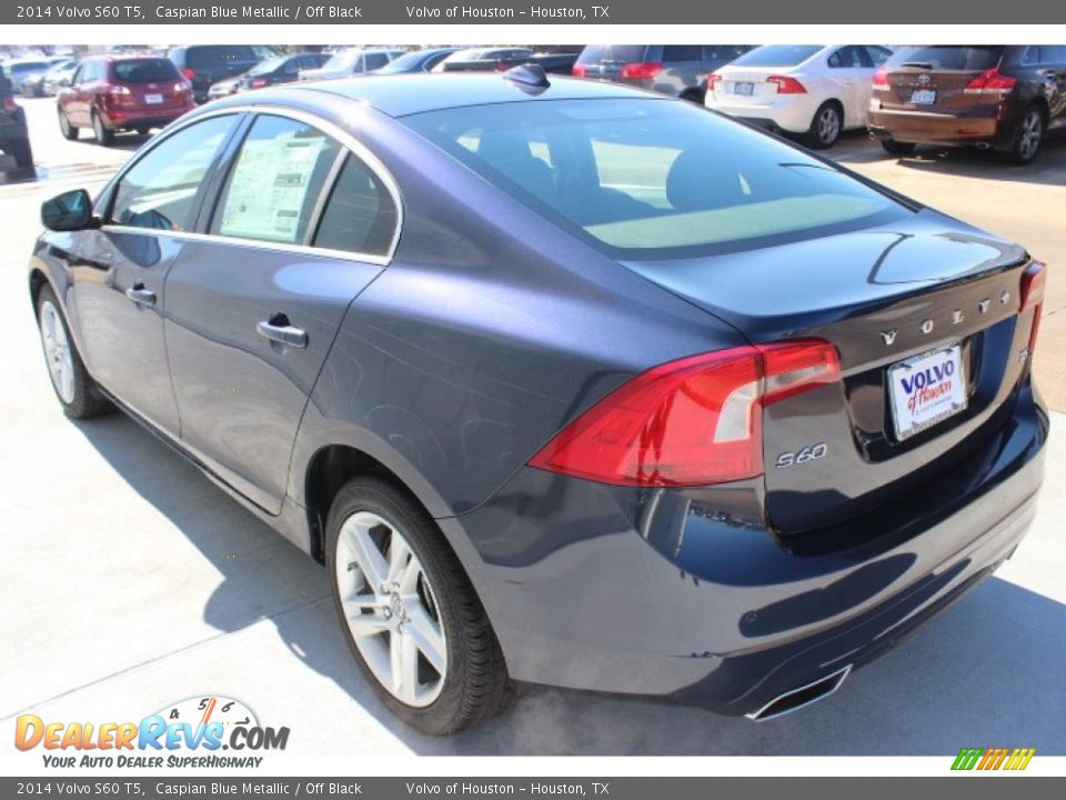 2014 Volvo S60 T5 Caspian Blue Metallic / Off Black Photo #4