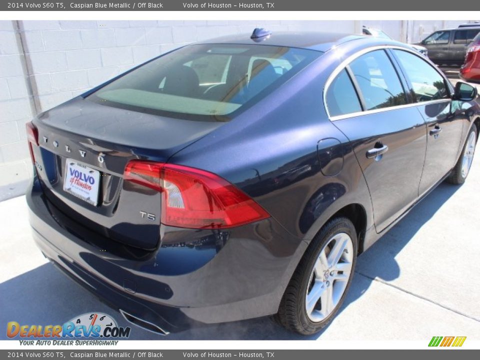 2014 Volvo S60 T5 Caspian Blue Metallic / Off Black Photo #6