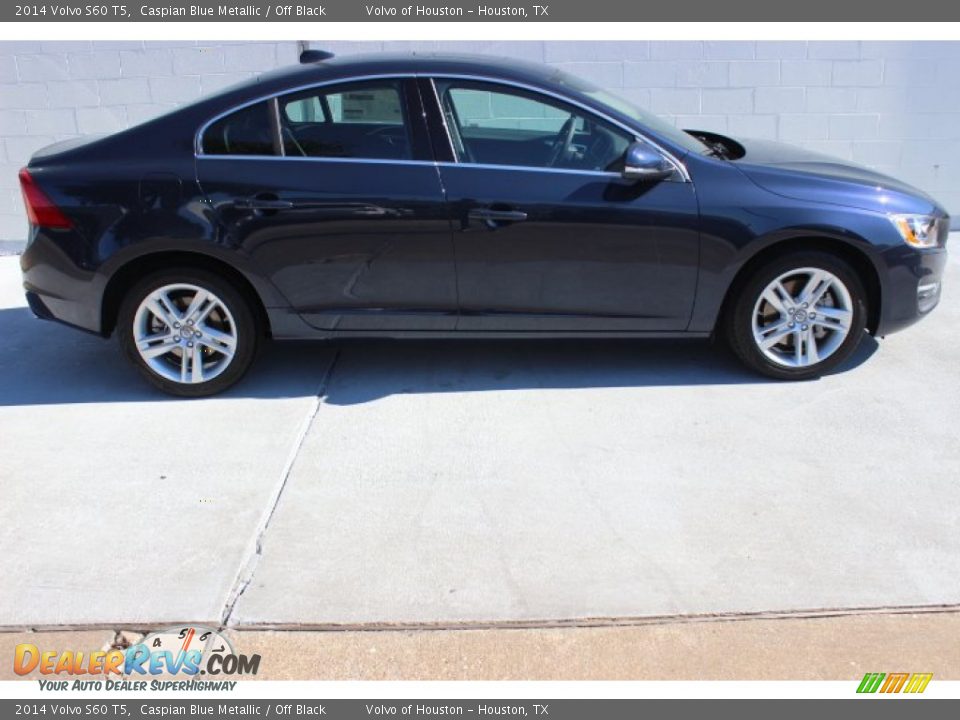 2014 Volvo S60 T5 Caspian Blue Metallic / Off Black Photo #7