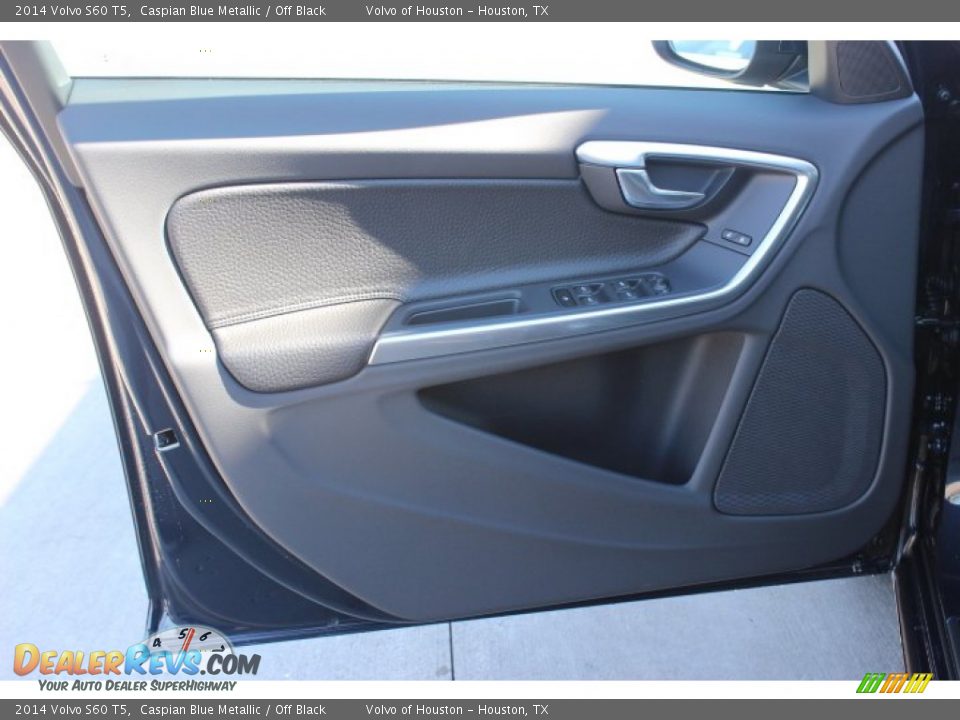 2014 Volvo S60 T5 Caspian Blue Metallic / Off Black Photo #9