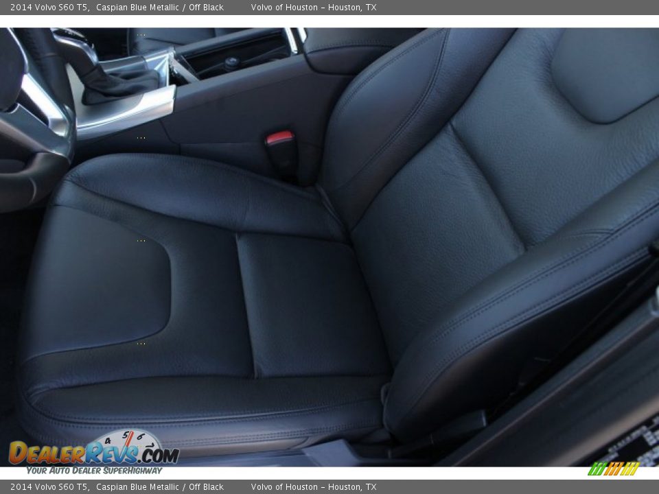2014 Volvo S60 T5 Caspian Blue Metallic / Off Black Photo #11