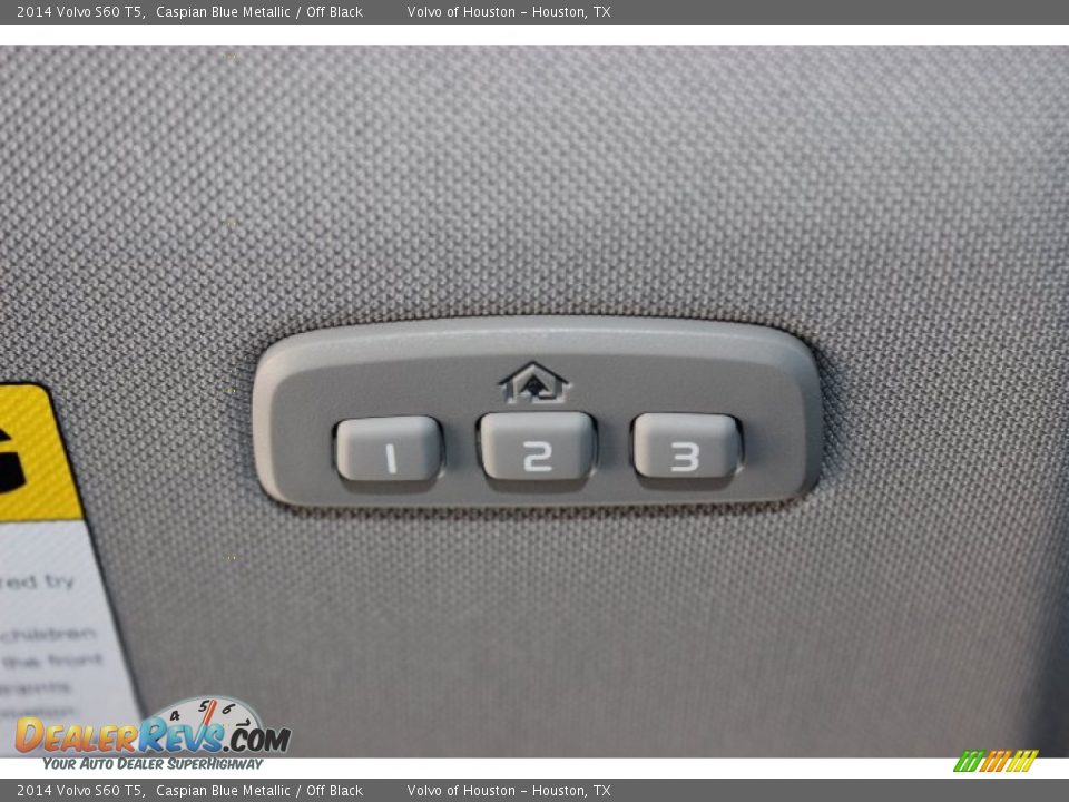 2014 Volvo S60 T5 Caspian Blue Metallic / Off Black Photo #16