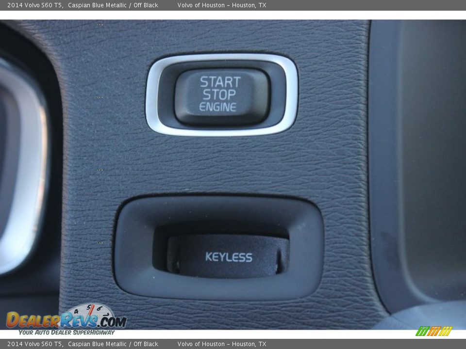 2014 Volvo S60 T5 Caspian Blue Metallic / Off Black Photo #18