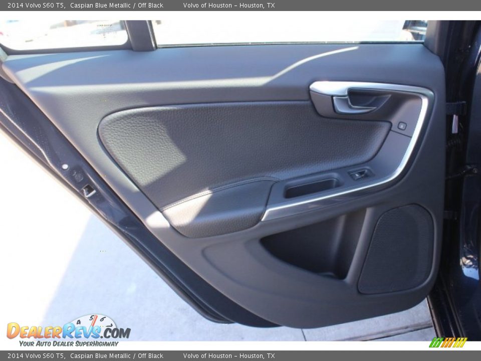 2014 Volvo S60 T5 Caspian Blue Metallic / Off Black Photo #23