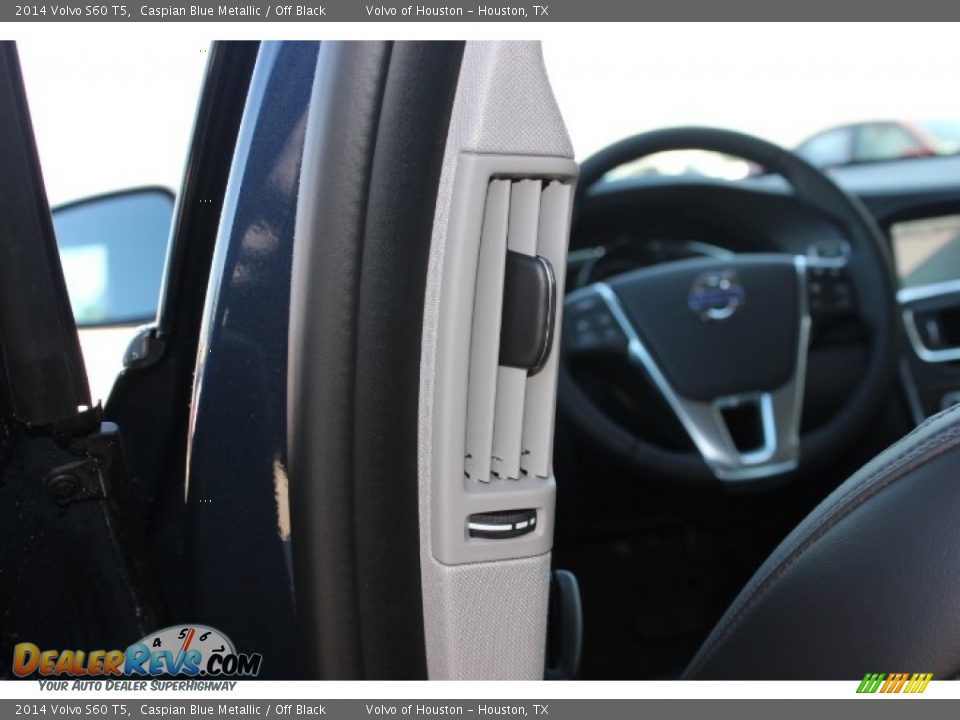 2014 Volvo S60 T5 Caspian Blue Metallic / Off Black Photo #26