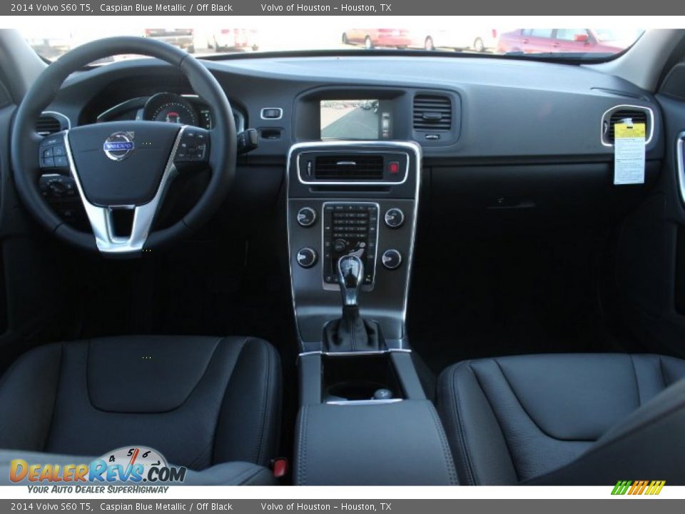 2014 Volvo S60 T5 Caspian Blue Metallic / Off Black Photo #27