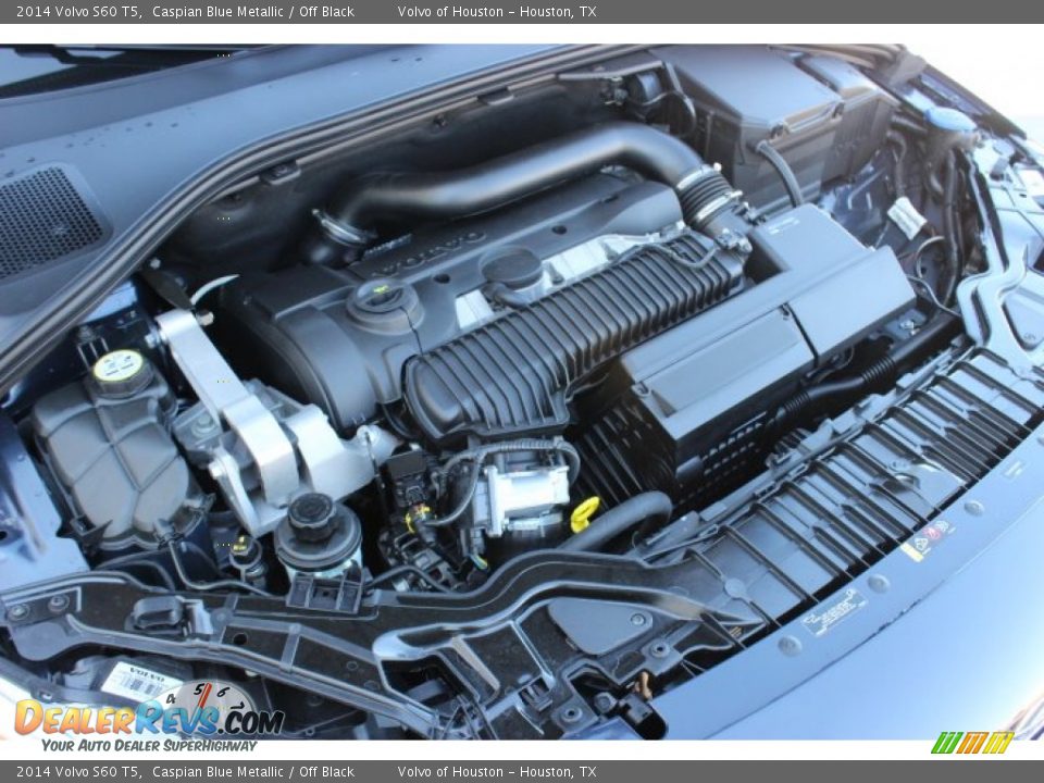 2014 Volvo S60 T5 Caspian Blue Metallic / Off Black Photo #30