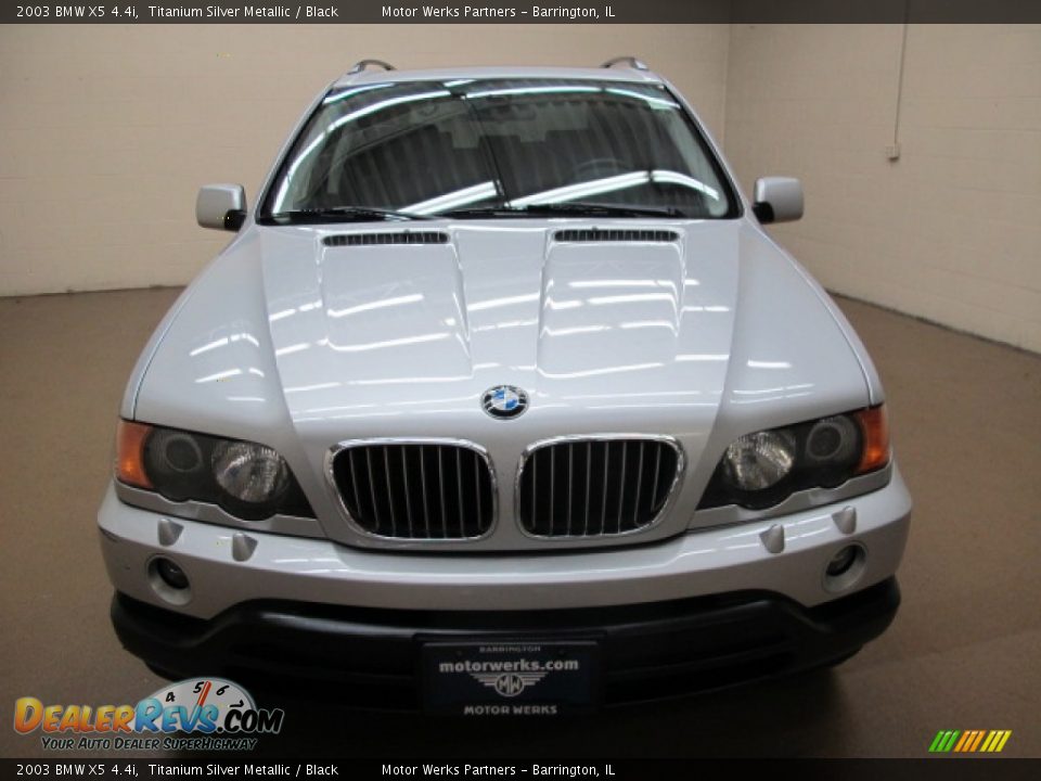 2003 BMW X5 4.4i Titanium Silver Metallic / Black Photo #2