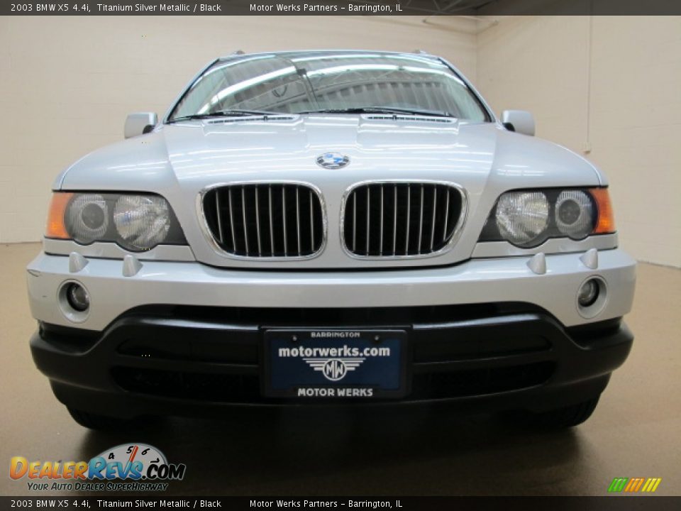 2003 BMW X5 4.4i Titanium Silver Metallic / Black Photo #3