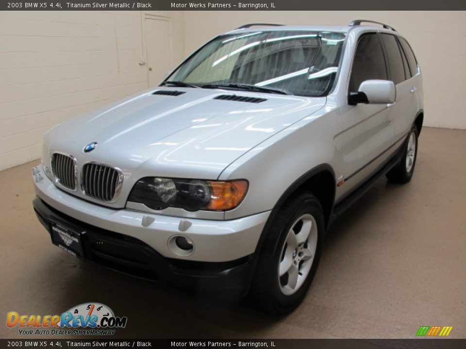 2003 BMW X5 4.4i Titanium Silver Metallic / Black Photo #4
