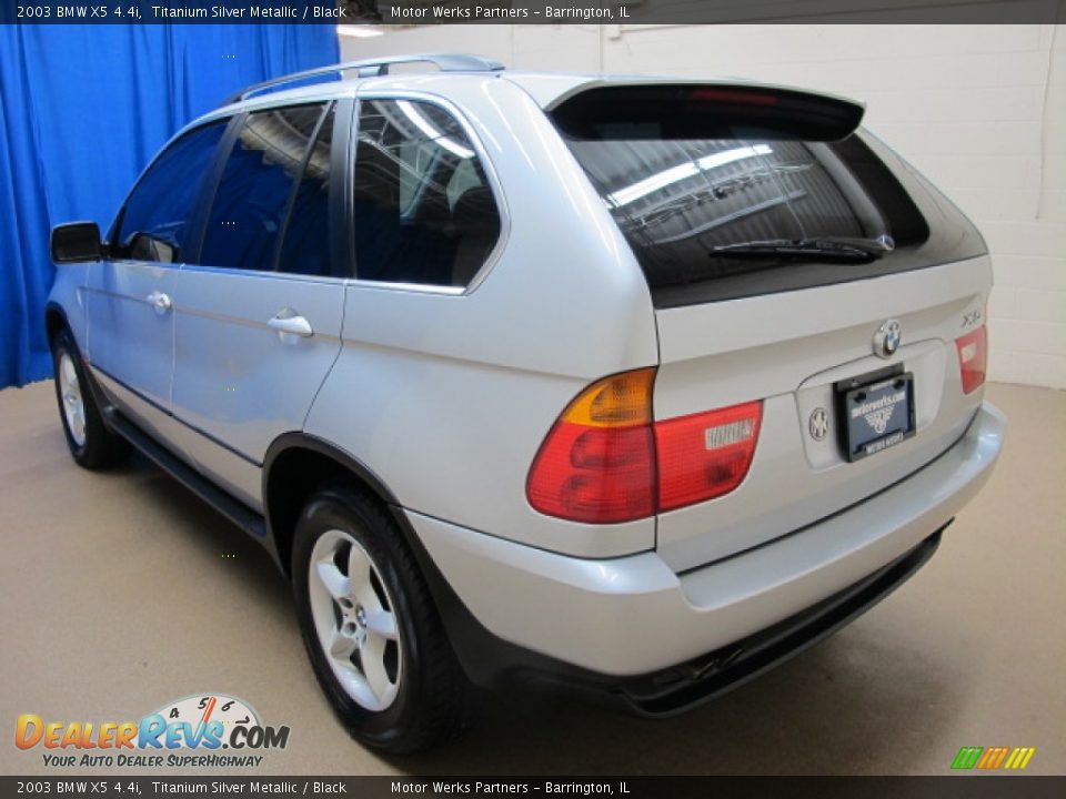 2003 BMW X5 4.4i Titanium Silver Metallic / Black Photo #6