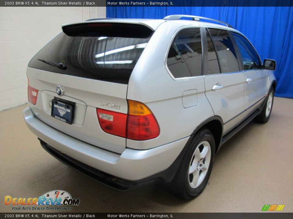 2003 BMW X5 4.4i Titanium Silver Metallic / Black Photo #9