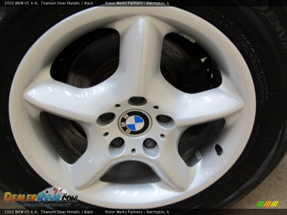 2003 BMW X5 4.4i Titanium Silver Metallic / Black Photo #14