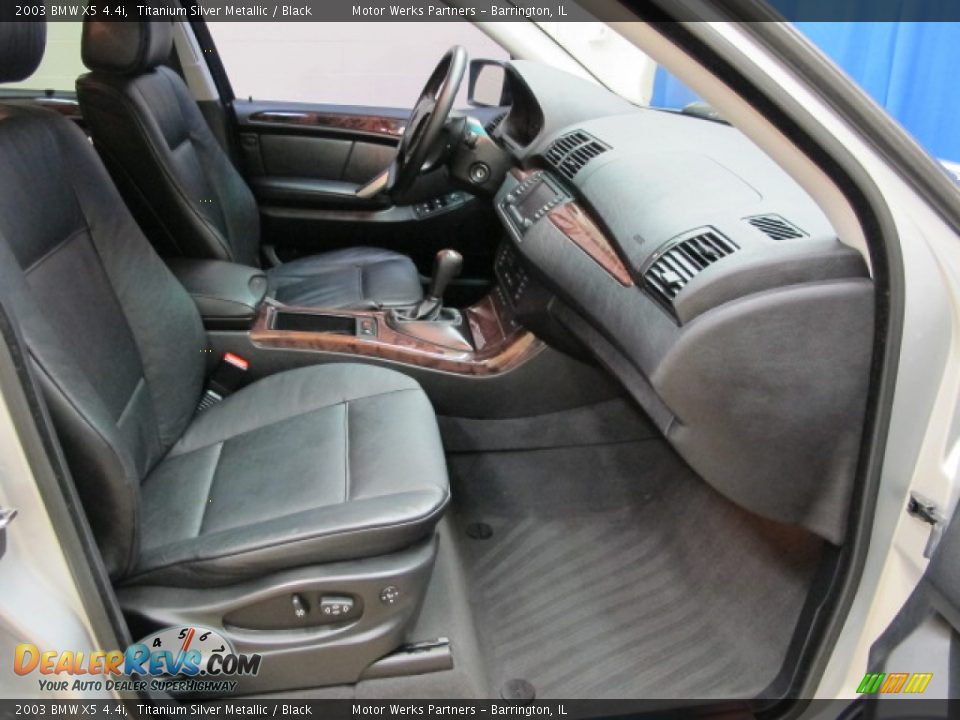 2003 BMW X5 4.4i Titanium Silver Metallic / Black Photo #23