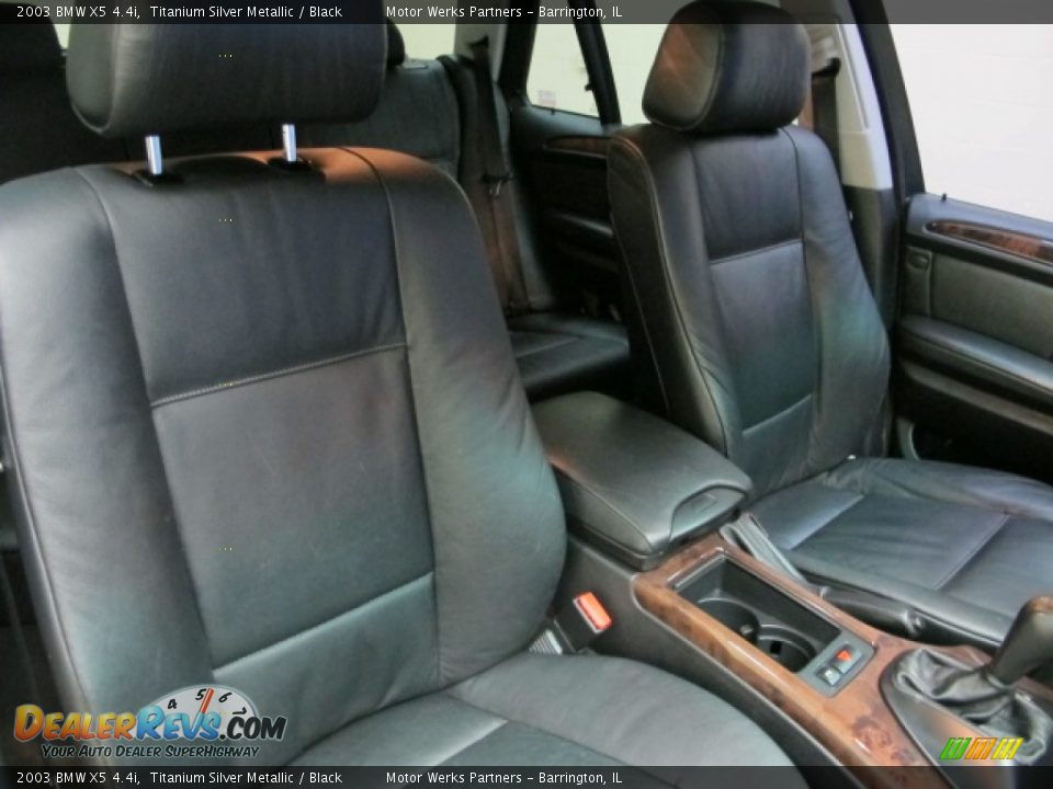 2003 BMW X5 4.4i Titanium Silver Metallic / Black Photo #24