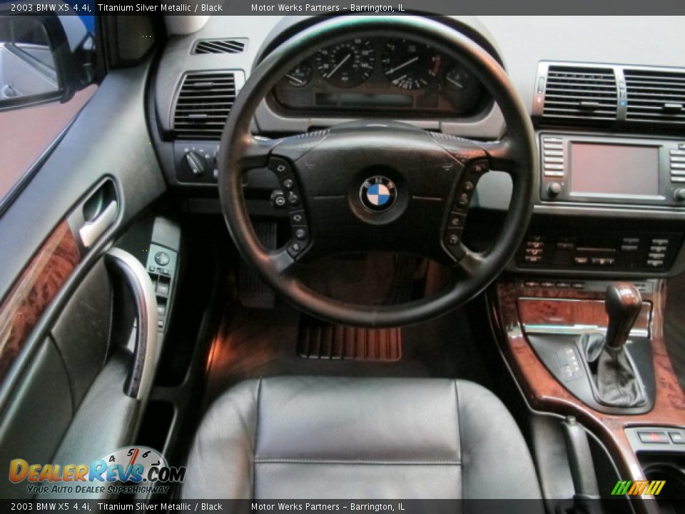 2003 BMW X5 4.4i Titanium Silver Metallic / Black Photo #25