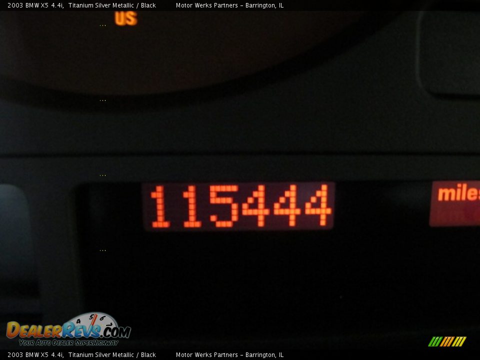 2003 BMW X5 4.4i Titanium Silver Metallic / Black Photo #29