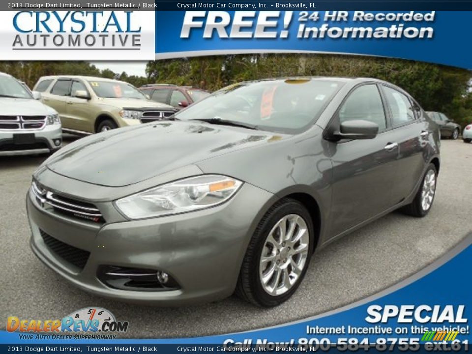 2013 Dodge Dart Limited Tungsten Metallic / Black Photo #1