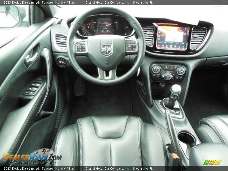 2013 Dodge Dart Limited Tungsten Metallic / Black Photo #6