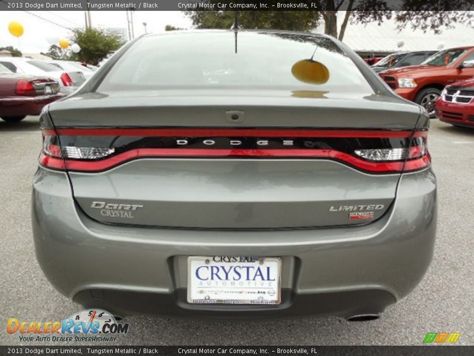 2013 Dodge Dart Limited Tungsten Metallic / Black Photo #7