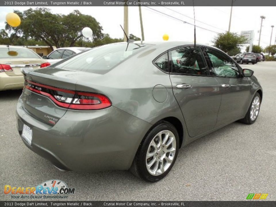 2013 Dodge Dart Limited Tungsten Metallic / Black Photo #8