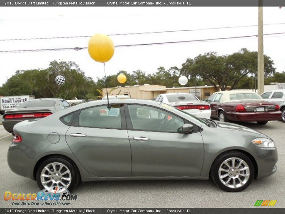 2013 Dodge Dart Limited Tungsten Metallic / Black Photo #9