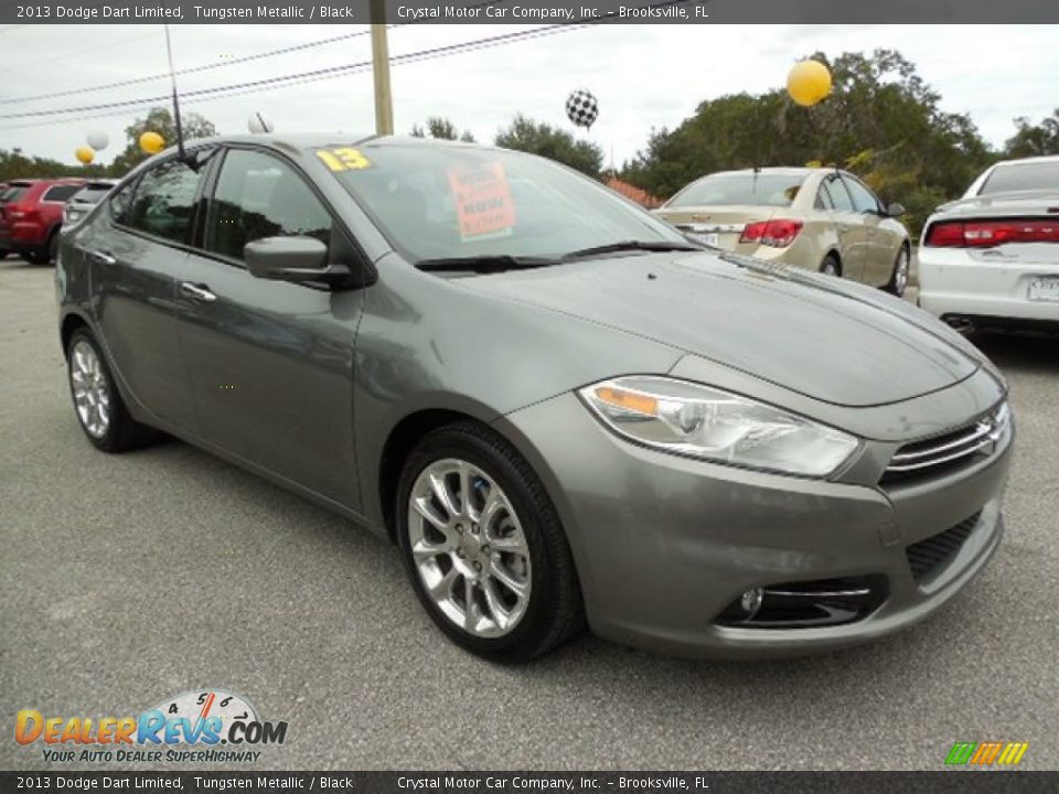 2013 Dodge Dart Limited Tungsten Metallic / Black Photo #10