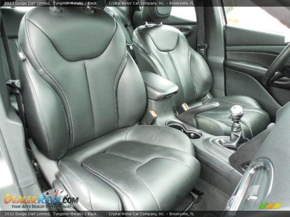 2013 Dodge Dart Limited Tungsten Metallic / Black Photo #12