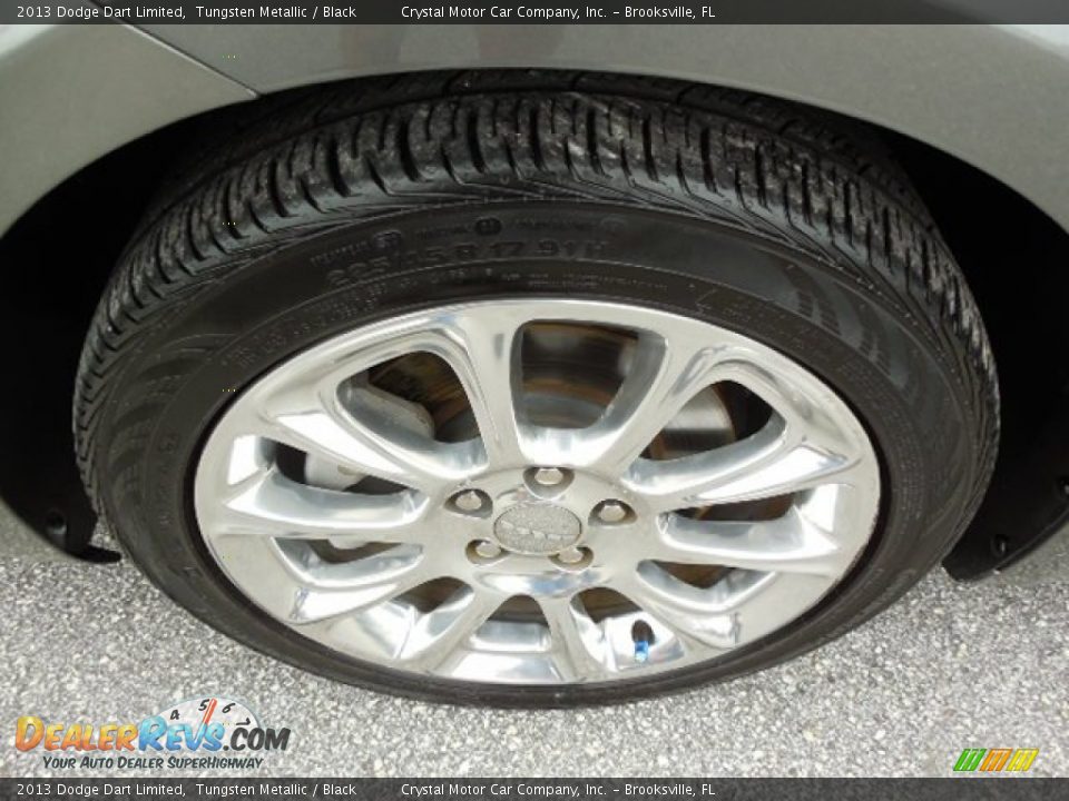 2013 Dodge Dart Limited Tungsten Metallic / Black Photo #14