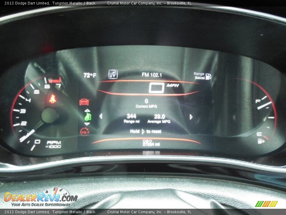 2013 Dodge Dart Limited Tungsten Metallic / Black Photo #18